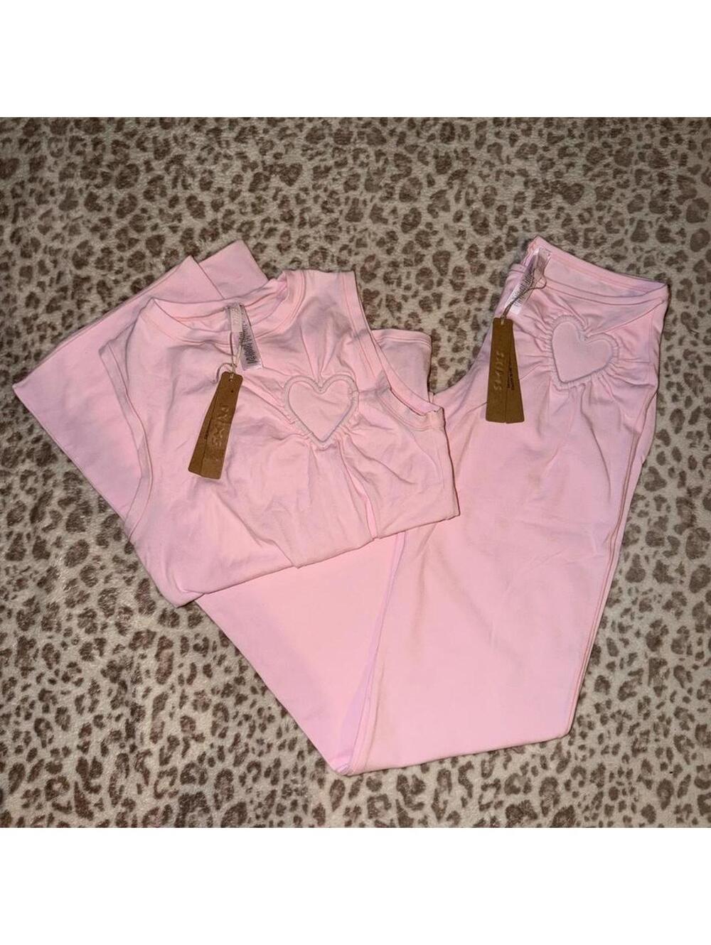 SKIMS Cotton Jersey Heart Tank & Legging Set